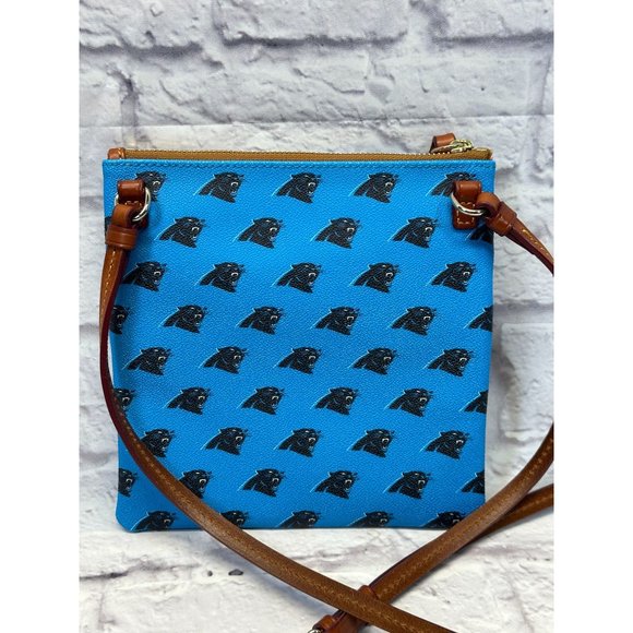 Carolina Panthers Dooney & Bourke NFL Triple Zip Crossbody Bag - Picture 3 of 9